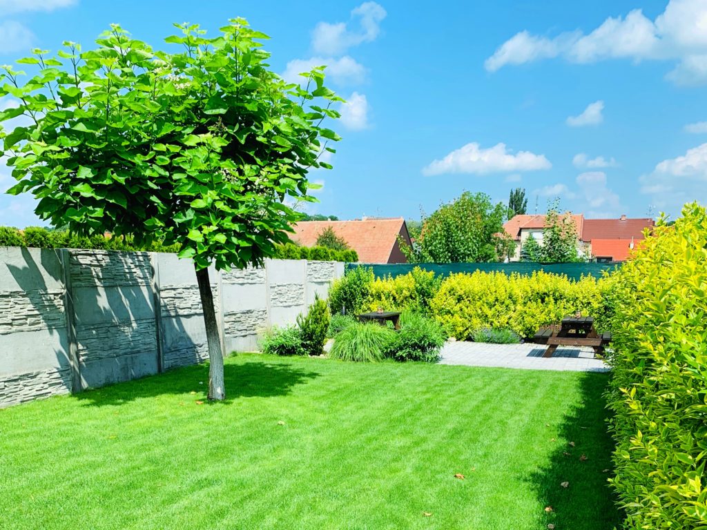 Zahrada pro relax a odpočinek nebo piknik.