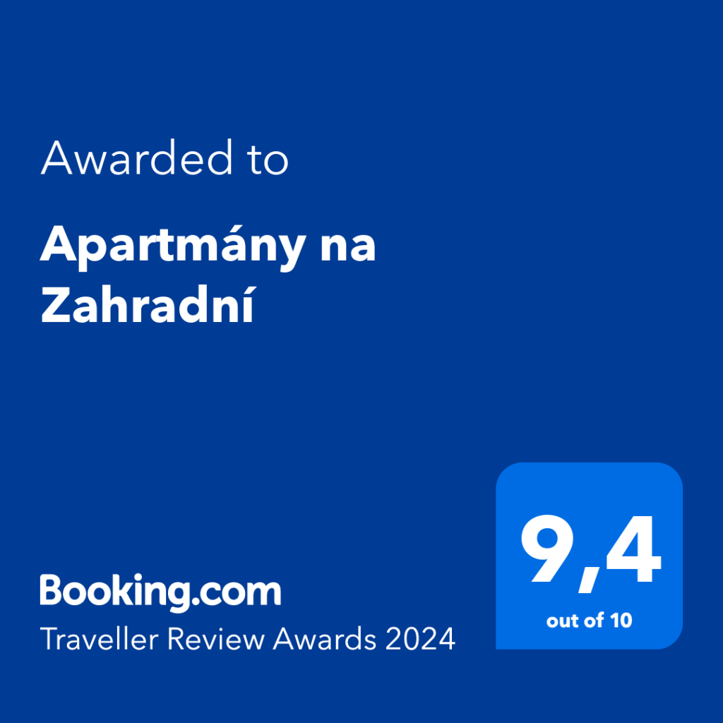 Hodnocení na booking.com, Apartmány na Zahradní